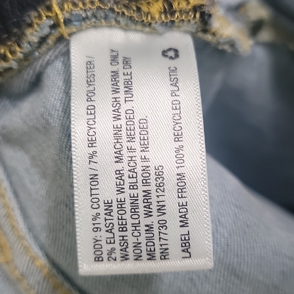 Isabel Maternity Midi Short Short Midi Jean Shorts Size 8 - Picture 6 of 6